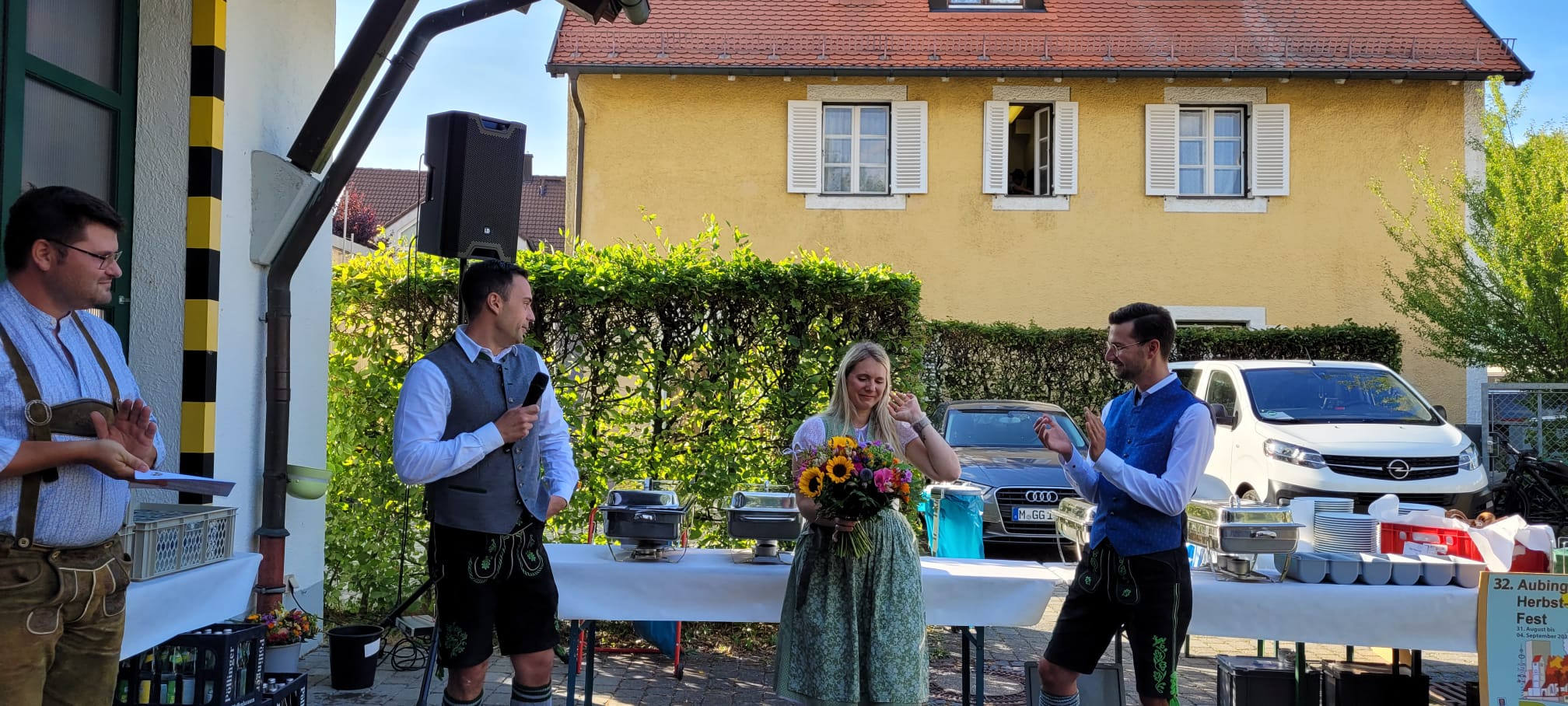 Sebastian Kriesel, Christoph Otto, Nina WIniarz und Michael Lautenbacher (v.l.).