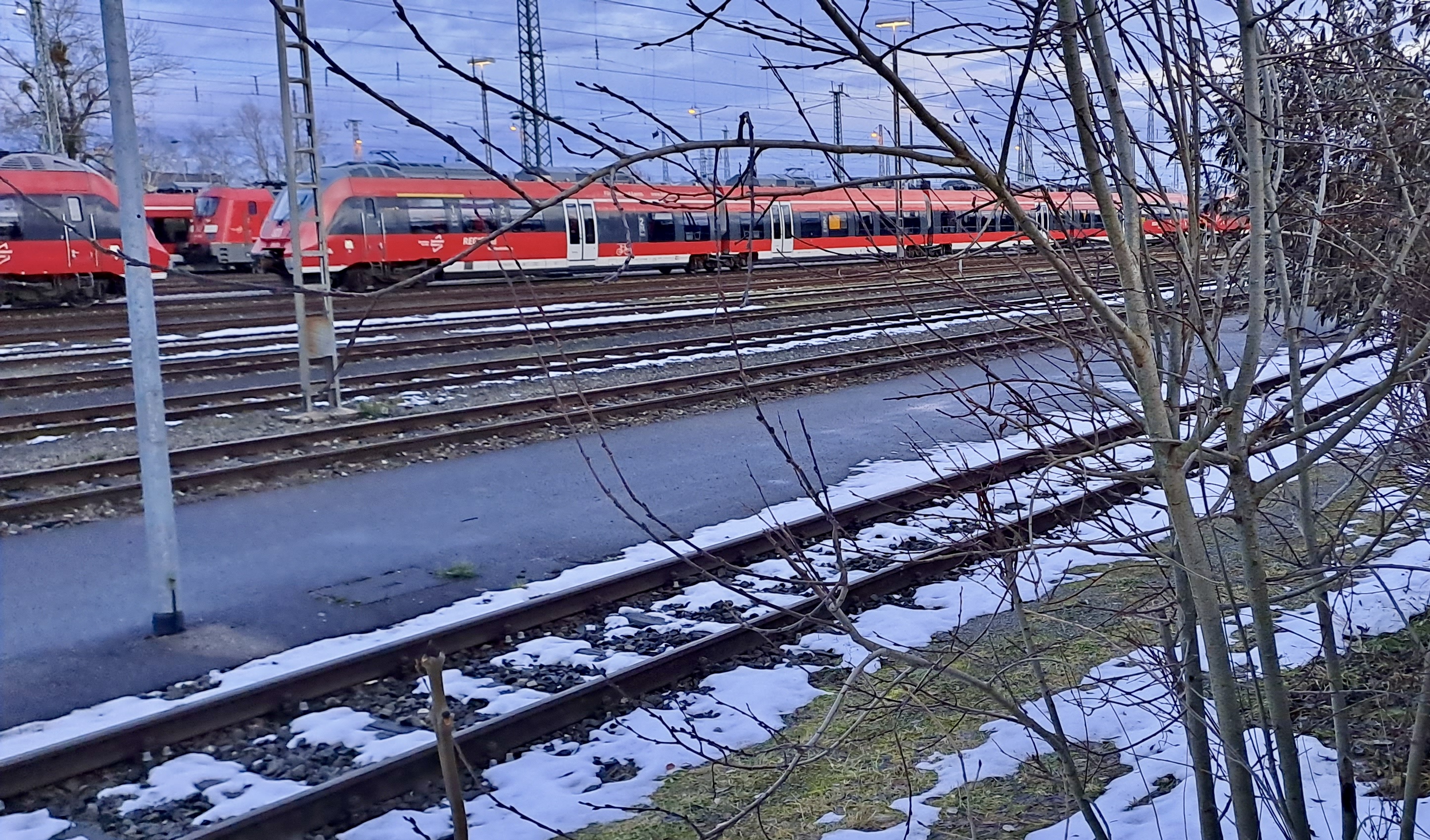 Gleisfeld nahe der Bergsonstraße