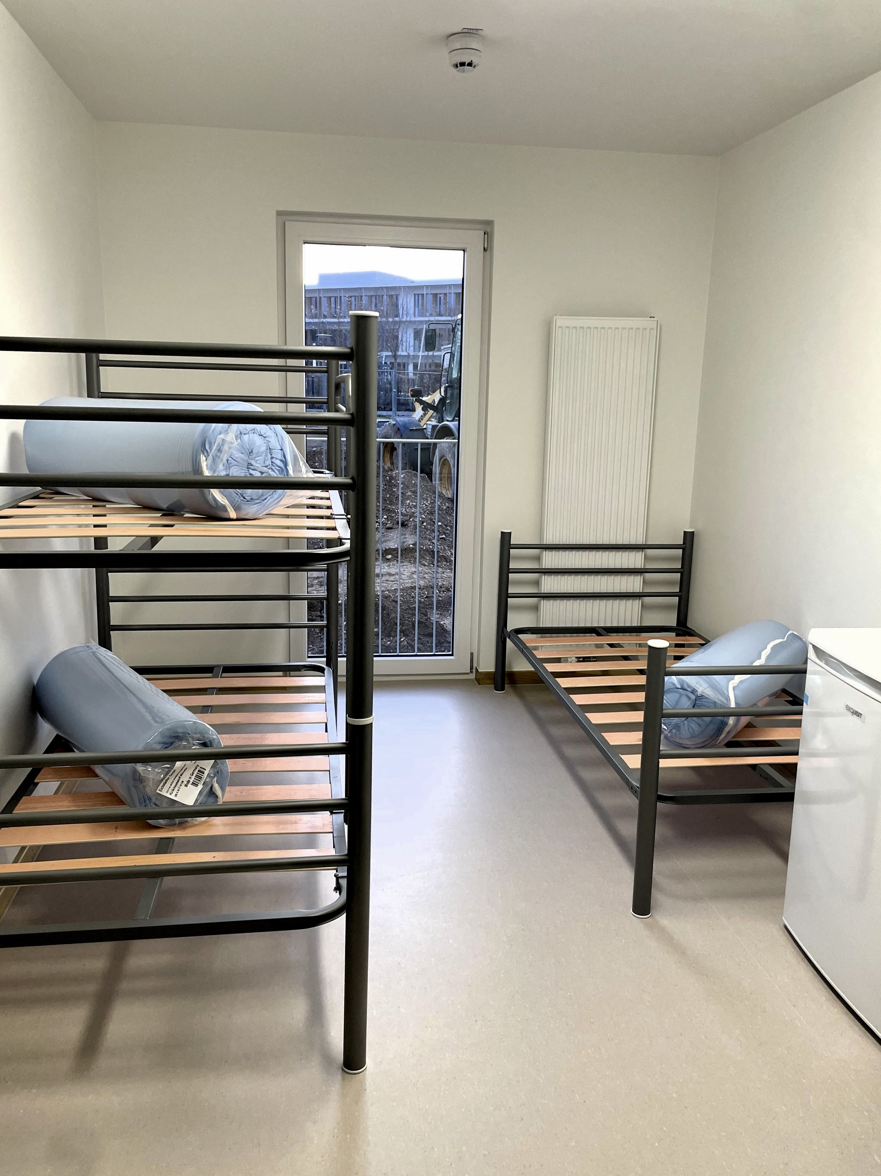 Blick in ein Vier-Bett-Zimmer