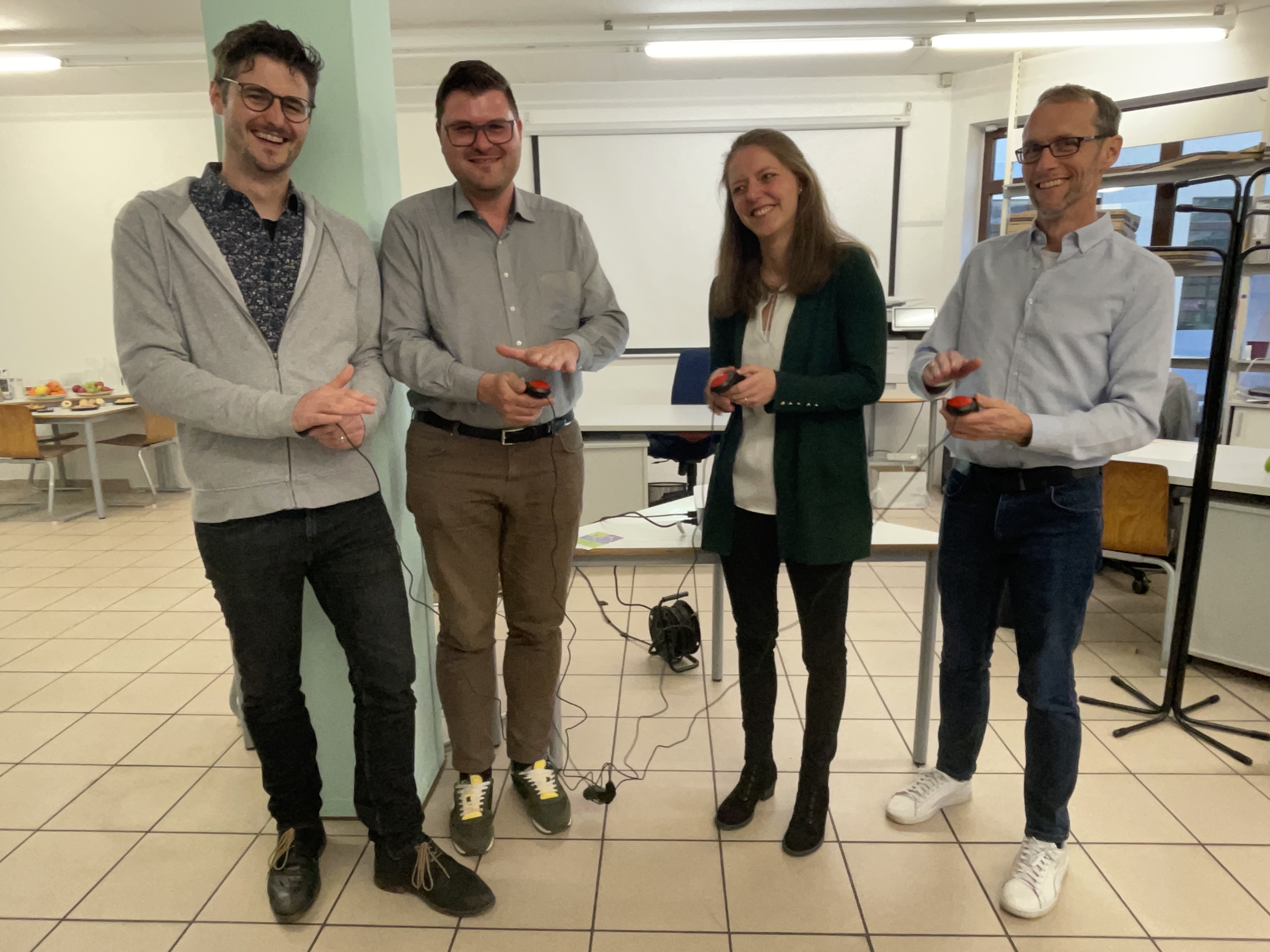 Startschuss für den Freizeitplan 22 mit Felix Donaubauer, Sebastian Kriesel, Stefanie Plank und Björn Friedrich, v.l.(© P.Steipe 