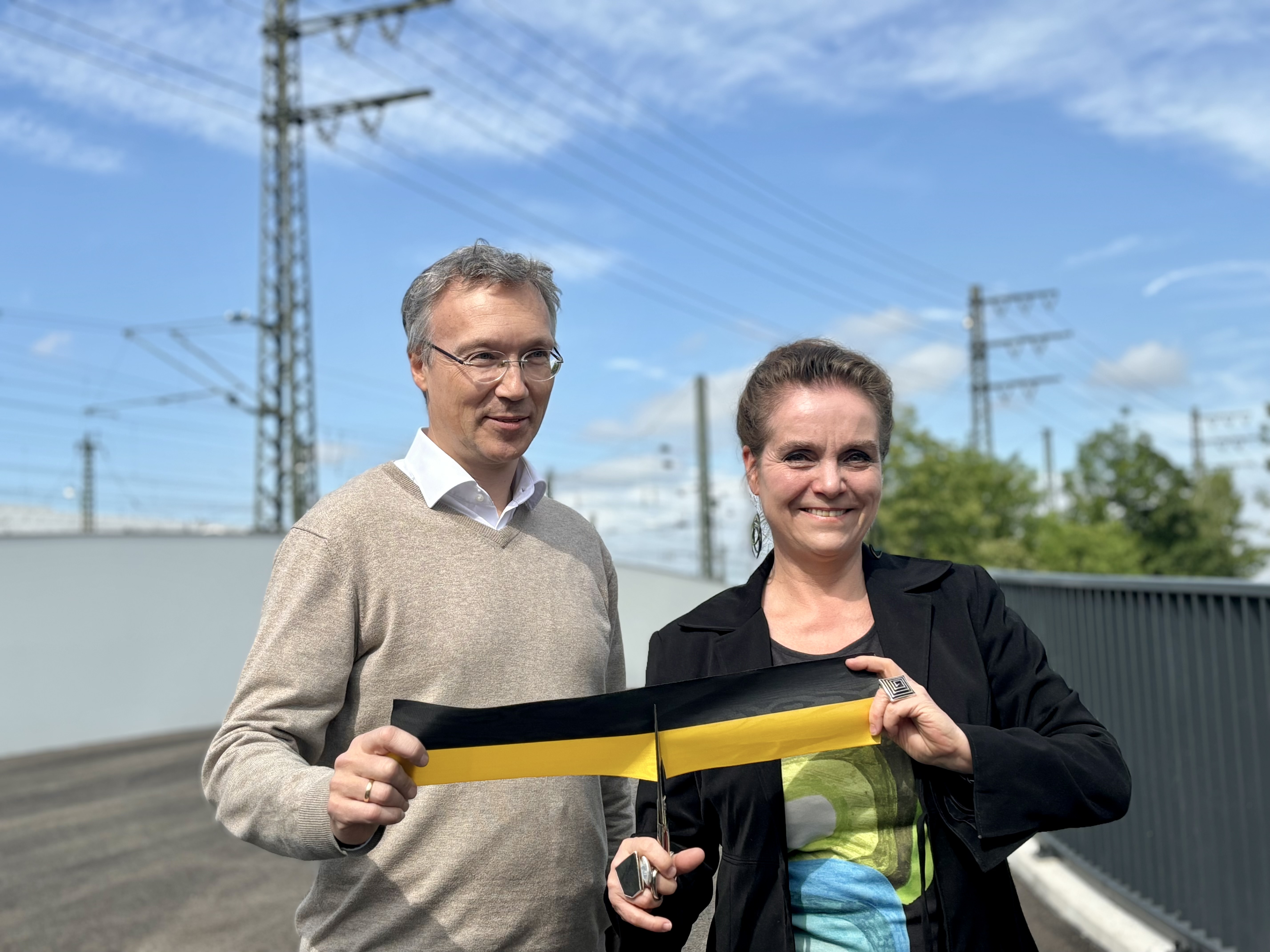 Jeanne-Marie Ehbauer und Mobilitätsreferent Georg Dunkel
