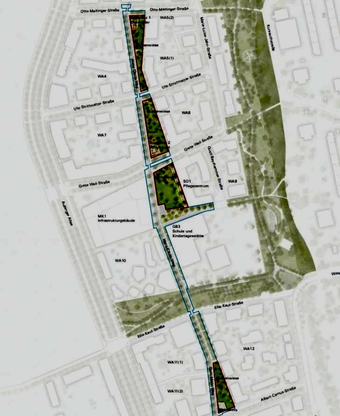 Der Lageplan © Graphik: Stadt München